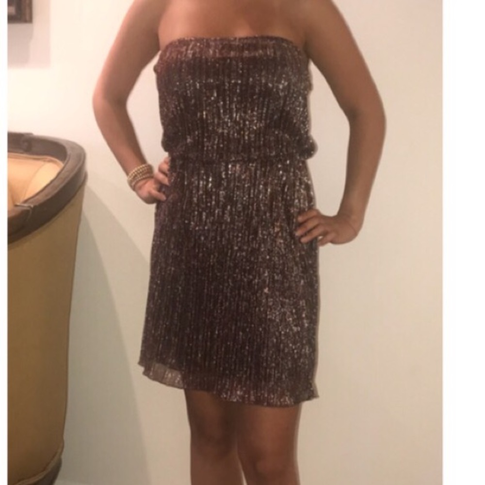 Shimmery tube top dress